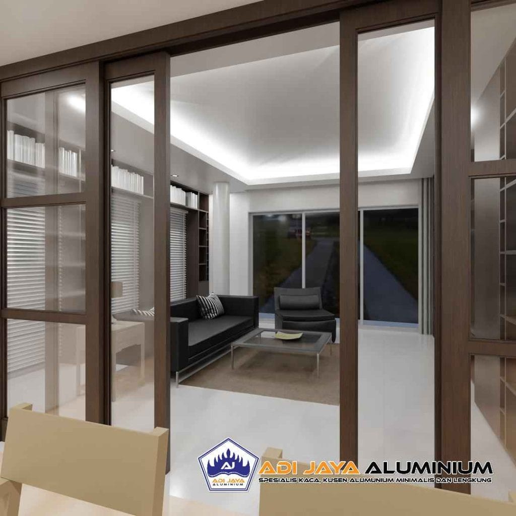 Pintu Sliding Aluminium Kaca