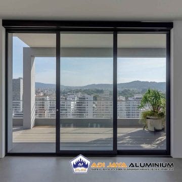 Pintu Sliding Aluminium Kaca