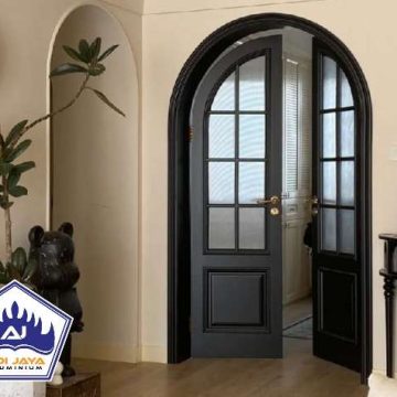 Jasa Pintu Aluminium Lengkung Kamar Tidur Modern