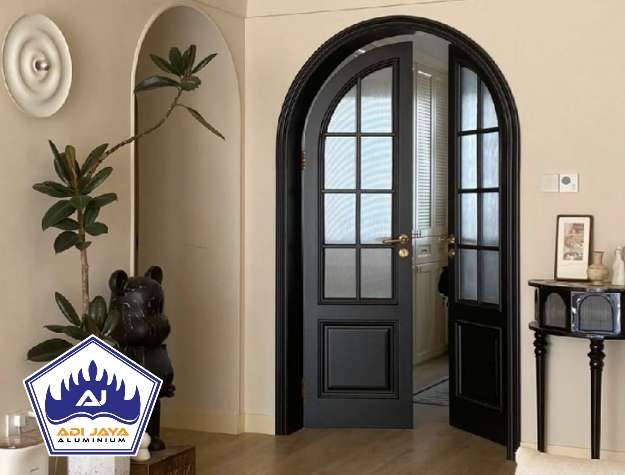 Jasa Pintu Aluminium Lengkung Kamar Tidur Modern