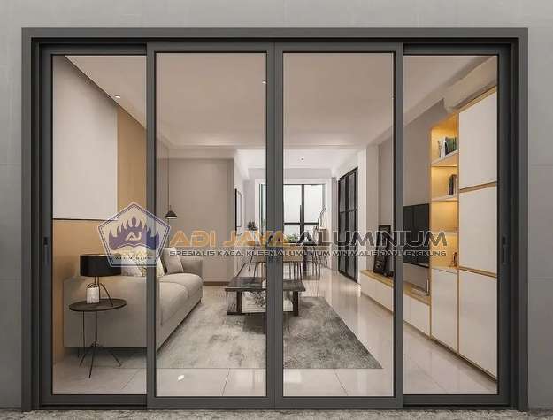 Pintu aluminium custom Bogor kedap suara senyap