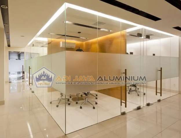 Partisi aluminium custom Jakarta ruang meeting kedap suara